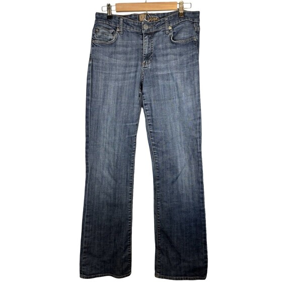 Kut From The Kloth Mid Rise Bootcut Stretch Blue Denim Jeans Women’s Size 8 - Picture 1 of 11